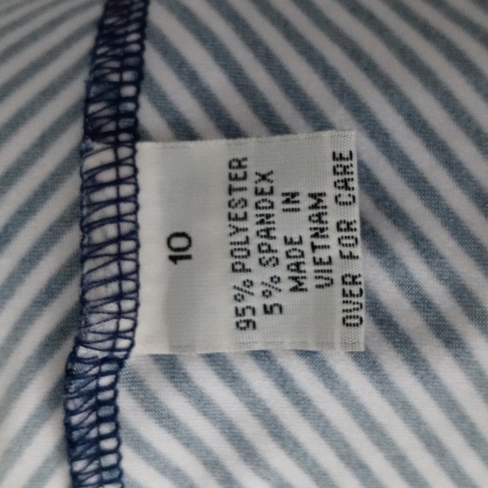 AA Studio  AA Sleeveless Dress.Size 10 Red, Navy Blue and White. - Picture 4 of 12